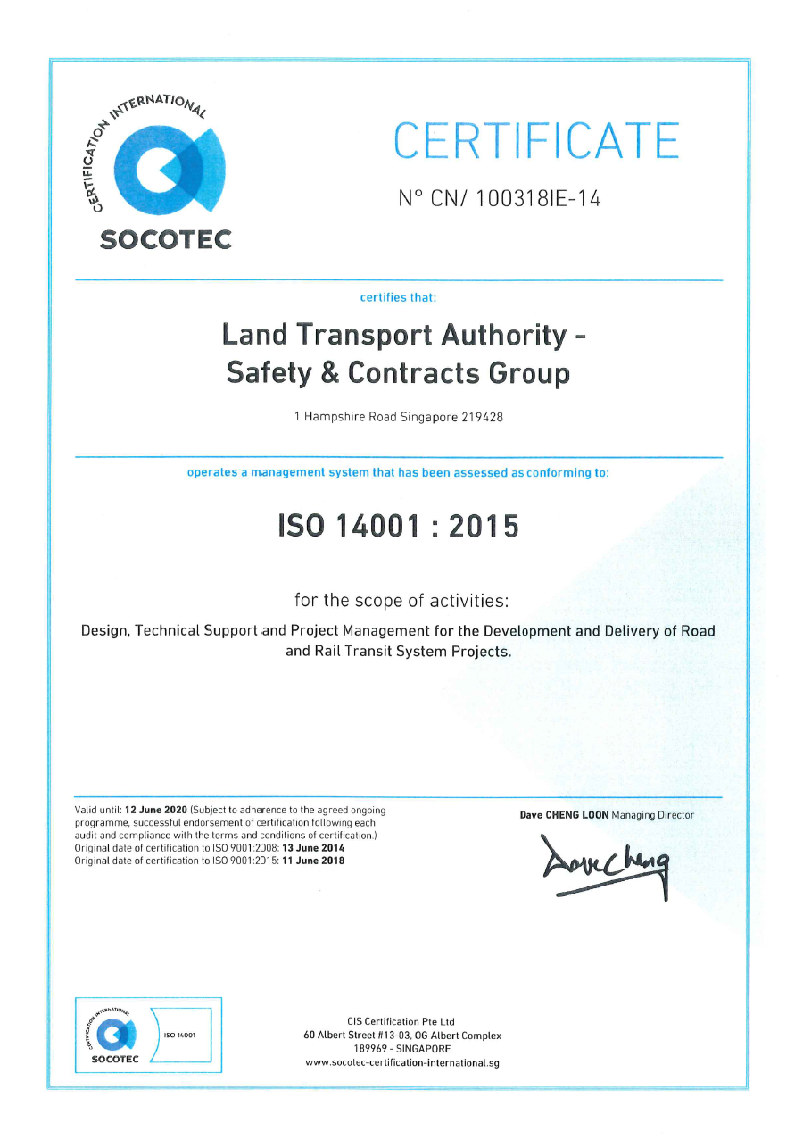 LTA Safety, Health & Environment